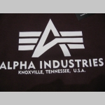 Alpha Industries bordová mikina bez kapucne s tlačeným logom 80%bavlna 20%polyester 